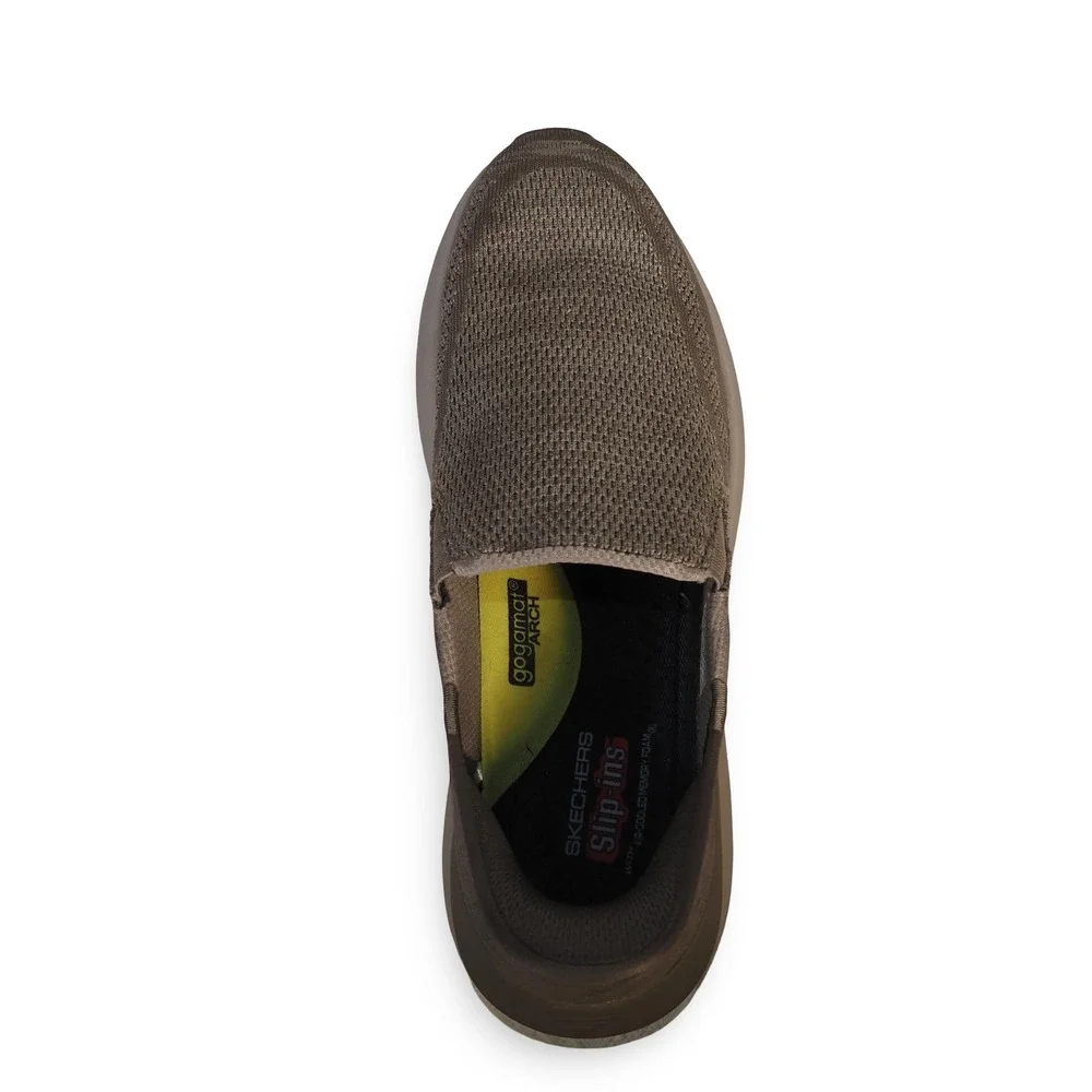 Skechers Slip-ins Neville Casual Sneakers Mens 11.5 Taupe 210546 Hand Free